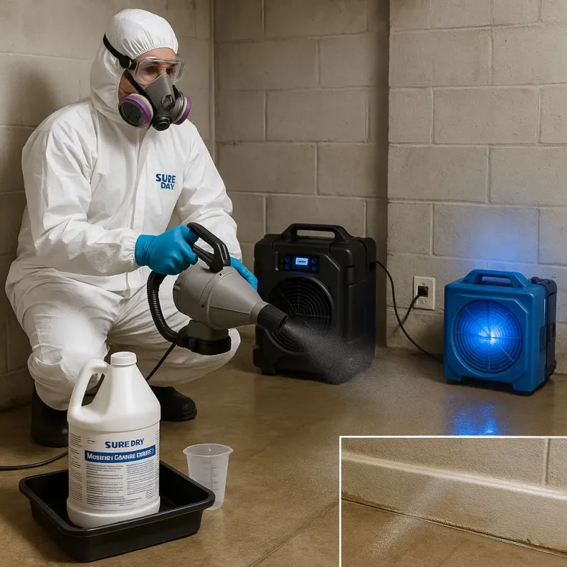 Sanitization and Odor Removal process in Montgomery County, NC